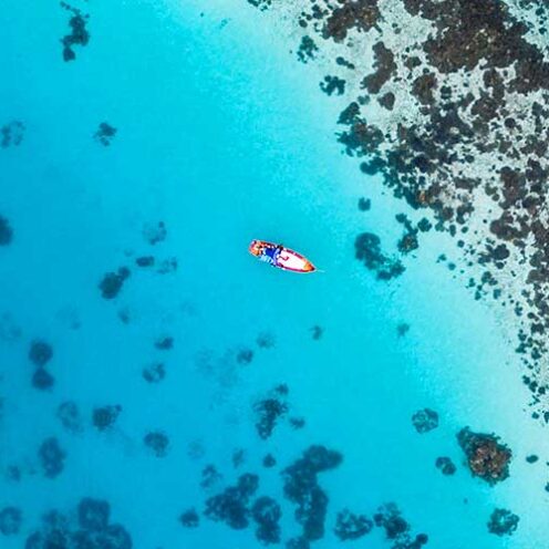 Maldive in barca