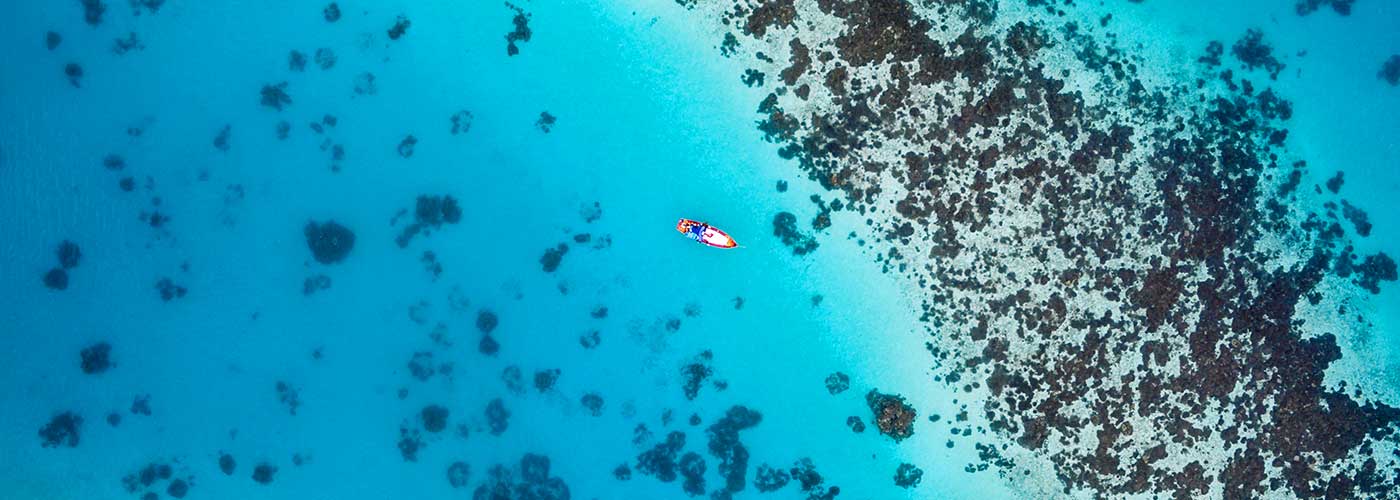 Maldive in barca